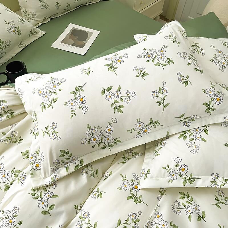 Vintage Chamomile Flower Bedding Set