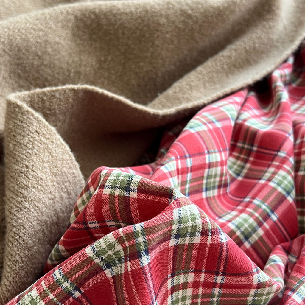 Red Plaid Aesthetic Bedding Set